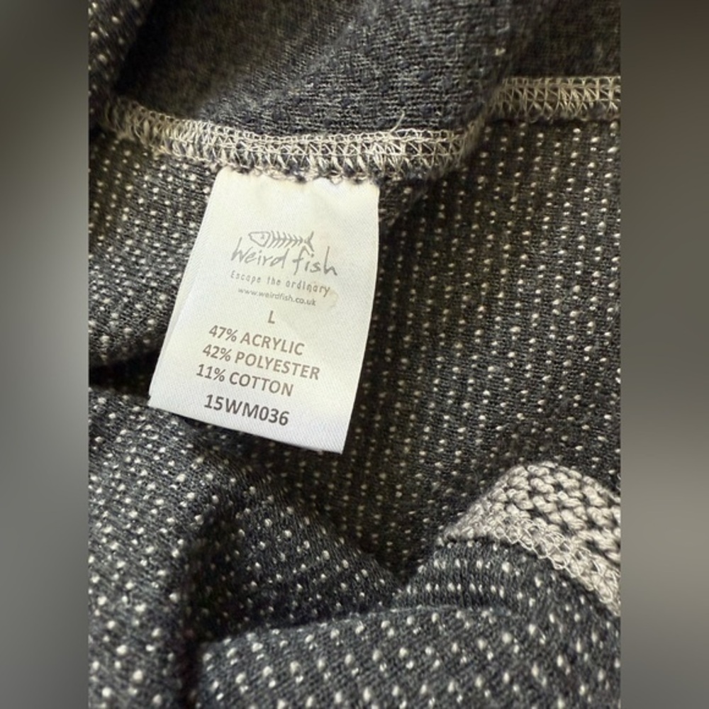 NWOT WEIRD FISH‎ QUARTER ZIP PULL OVER MENS SIZE LARGE - Picture 4 of 7